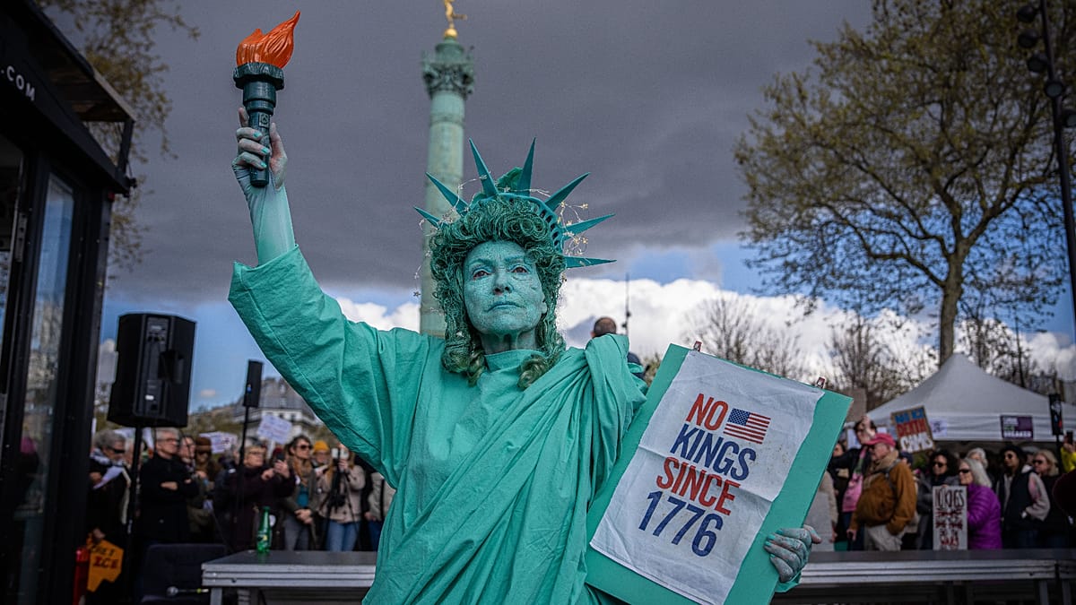 Huge crowds protest against Trump on 'No Kings' day in the US and abroad