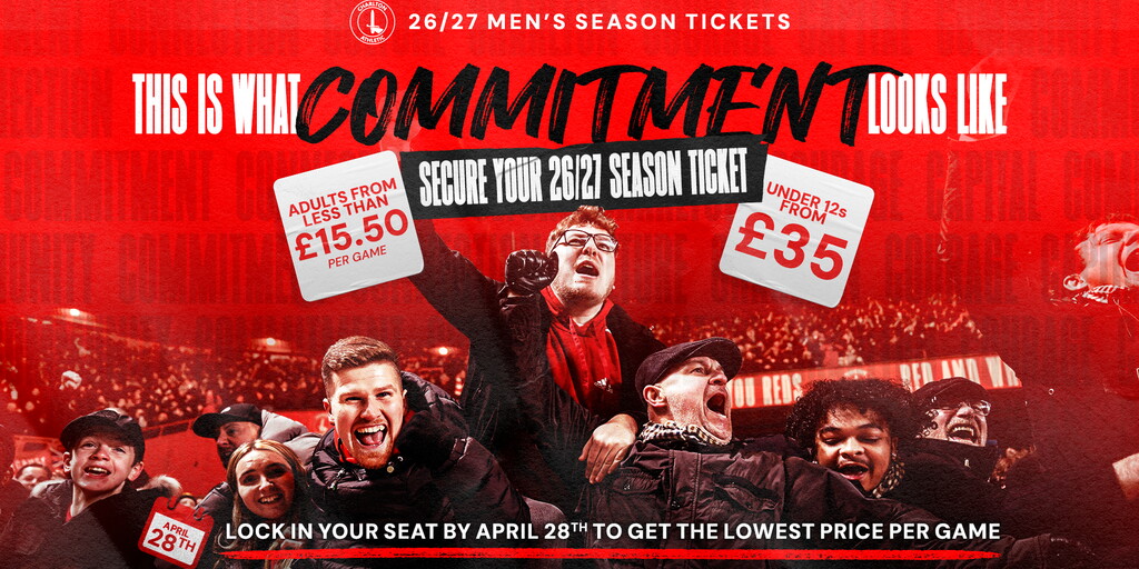 2026/27 season tickets on sale now