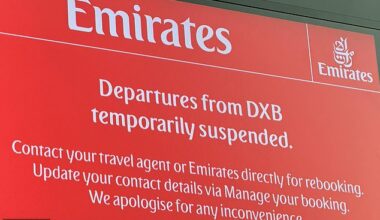 A supplied image obtained on Monday, March 2, 2026, of Flights cancelled at Dubai International Airport after conflict in Iran, (PR Image/Supplied byLucy Finter) NO ARCHIVING, EDITORIAL USE ONLY 15606007