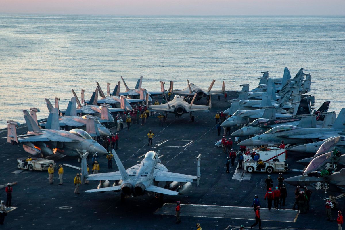 Operation Epic Fury and USS ABraham LIncoln deck