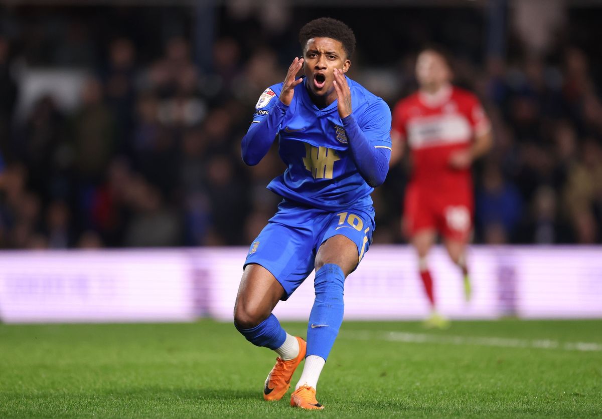 Demarai Gray during Birmingham City's game against Middlesbrough