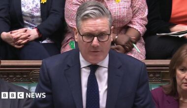 Sir Keir Starmer speaking during Prime Minister's Questions.