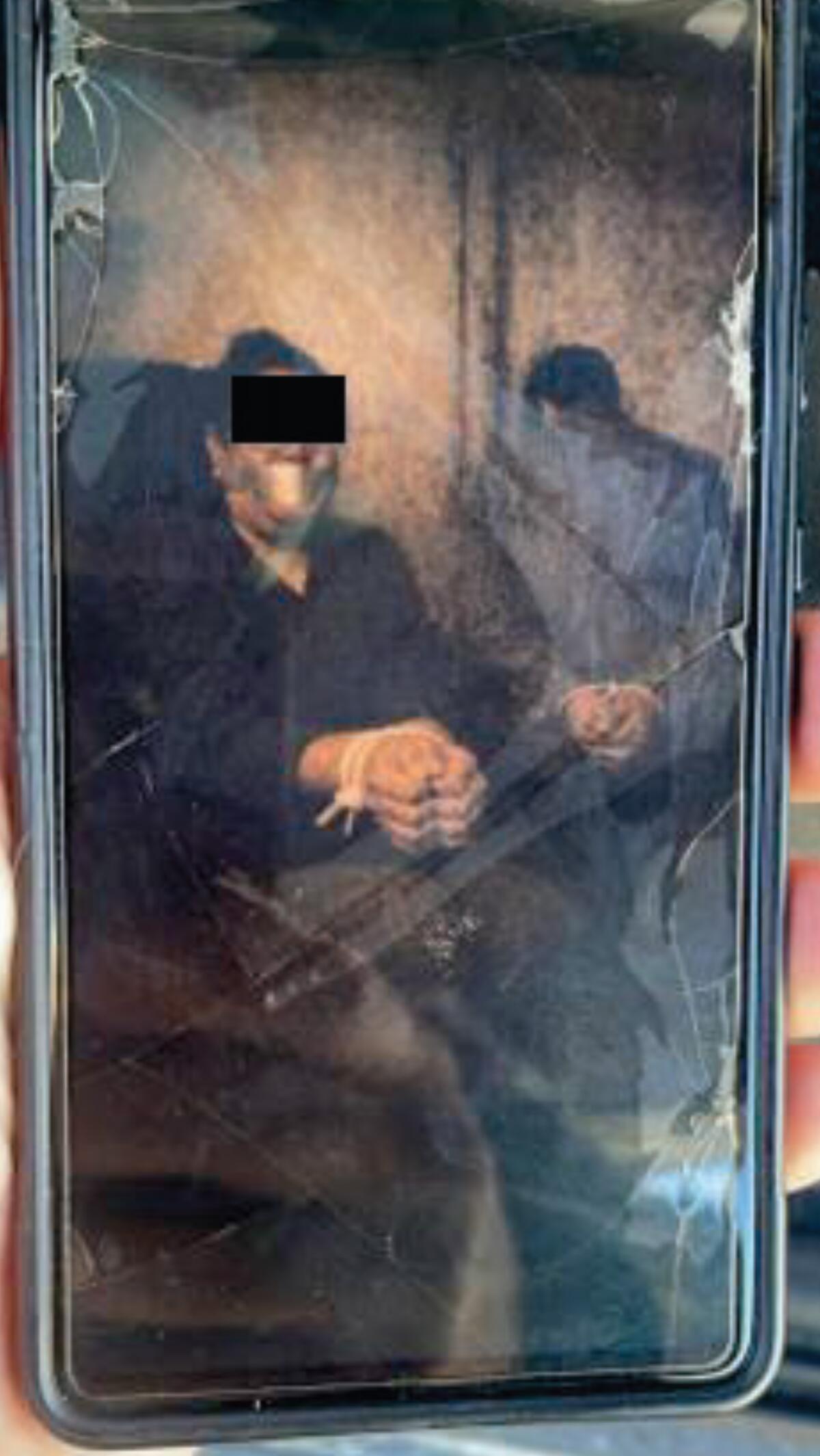 A fake image that was presented in the court indictment against Leo Grillo.