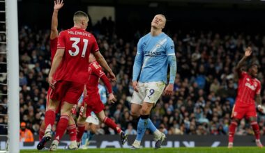 Man City missed chances to beat Nottingham Forest late on