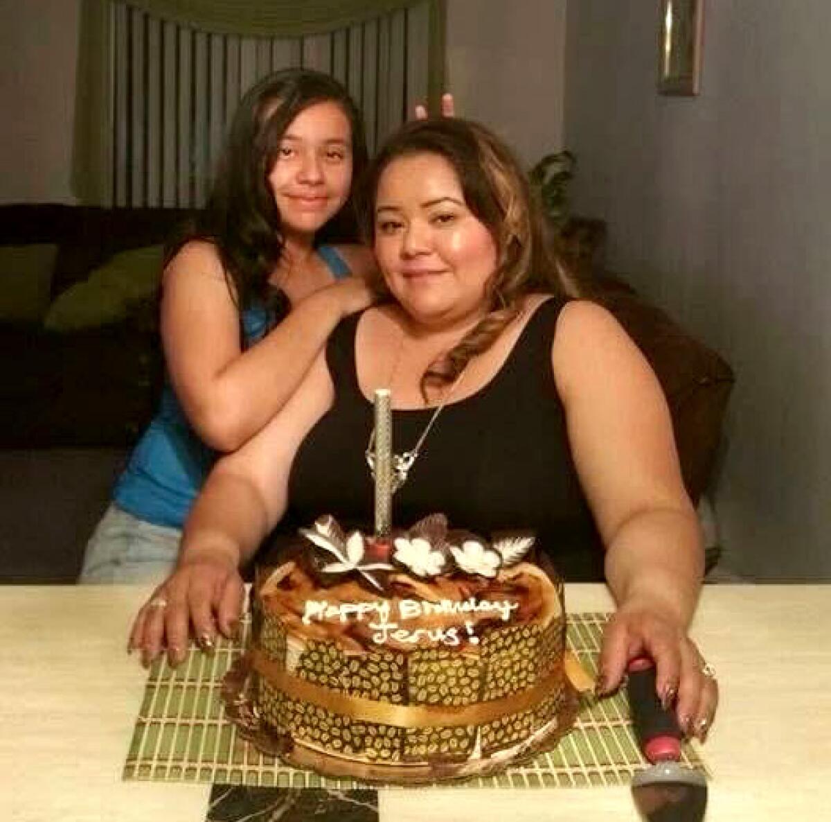 Maria de Jesus Estrada Juarez, 42, with her daughter Damaris Bello, 22, before Estrada Juarez was deported to Mexico.