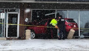 Person critically injured when SUV crashes into Winnipeg strip mall