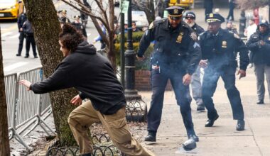 Two in custody after 'suspicious devices' found outside Gracie Mansion amid anti-Islam protest