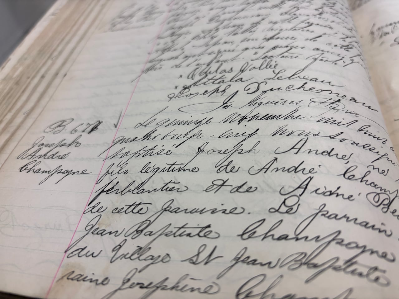 An old register with handwriting in black cursive.