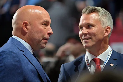 Montreal Canadiens GM Kent Hughes & Head coach, Martin St. Louis