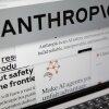 Pages from the Anthropic website and the company's logo are displayed on a computer screen in New York on Thursday, Feb. 26, 2026.