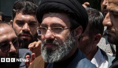 Mojtaba Khamenei at the annual Quds Day rally in Tehran, Iran, on 31 May 2019