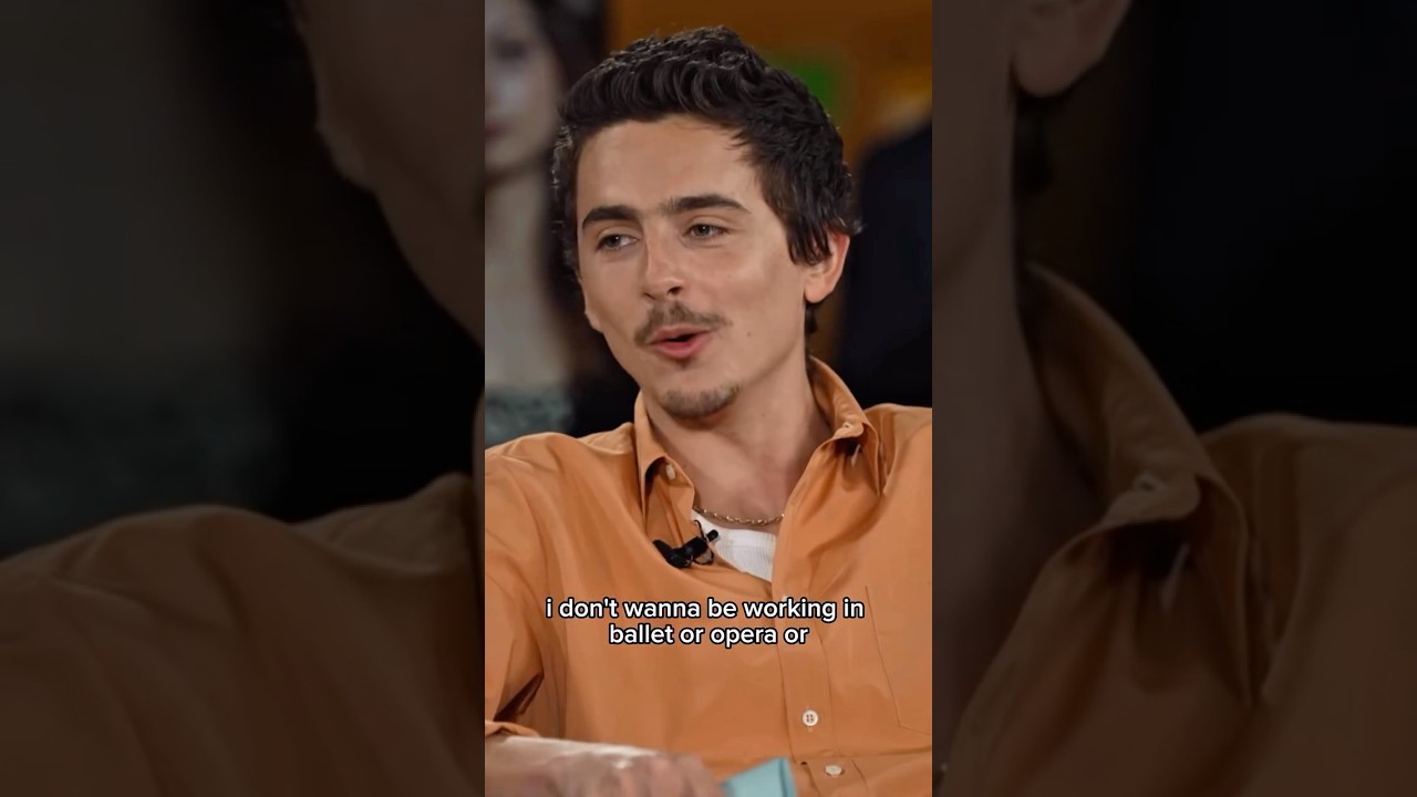 Timothee Chalamet says no one cares about Opera and Ballet anymore! Oops! Internet not happy. - YouTube