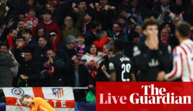 Atlético 5-2 Tottenham, Newcastle 1-1 Barcelona: Champions League last-16 first legs – as it happened | Champions League