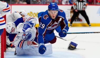 Avs upset by Nathan MacKinnon ejection for goalie interference