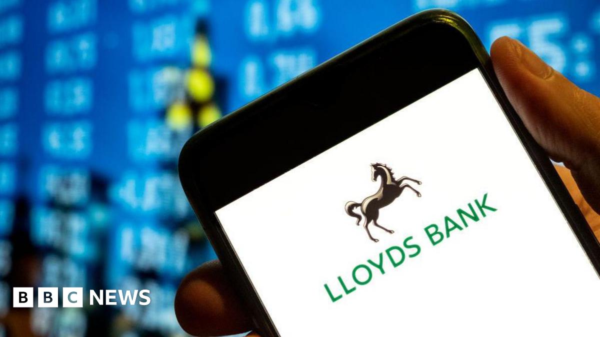 A smartphone screen showing a Lloyds Bank app
