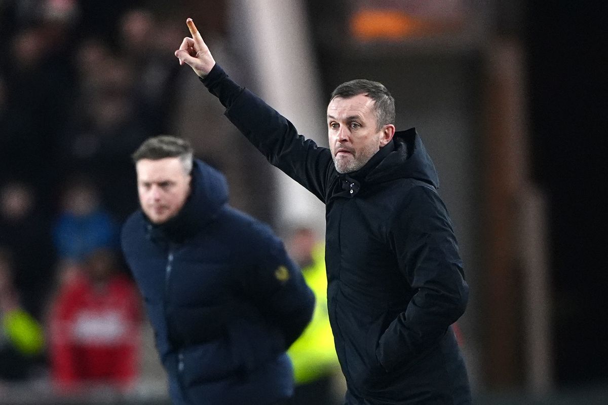 Charlton Athletic manager Nathan Jones gestures