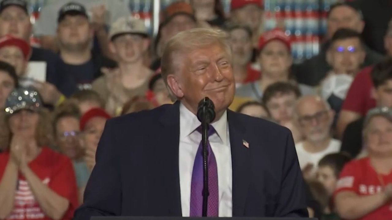 US President Donald Trump speaks at Verst Logistics in Hebron, Kentucky, on March 11, 2026.