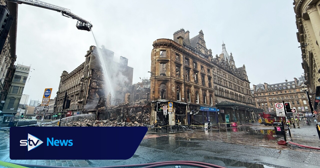 Glasgow Central Station can't fully reopen until fire-ravaged facade is demolished, says council