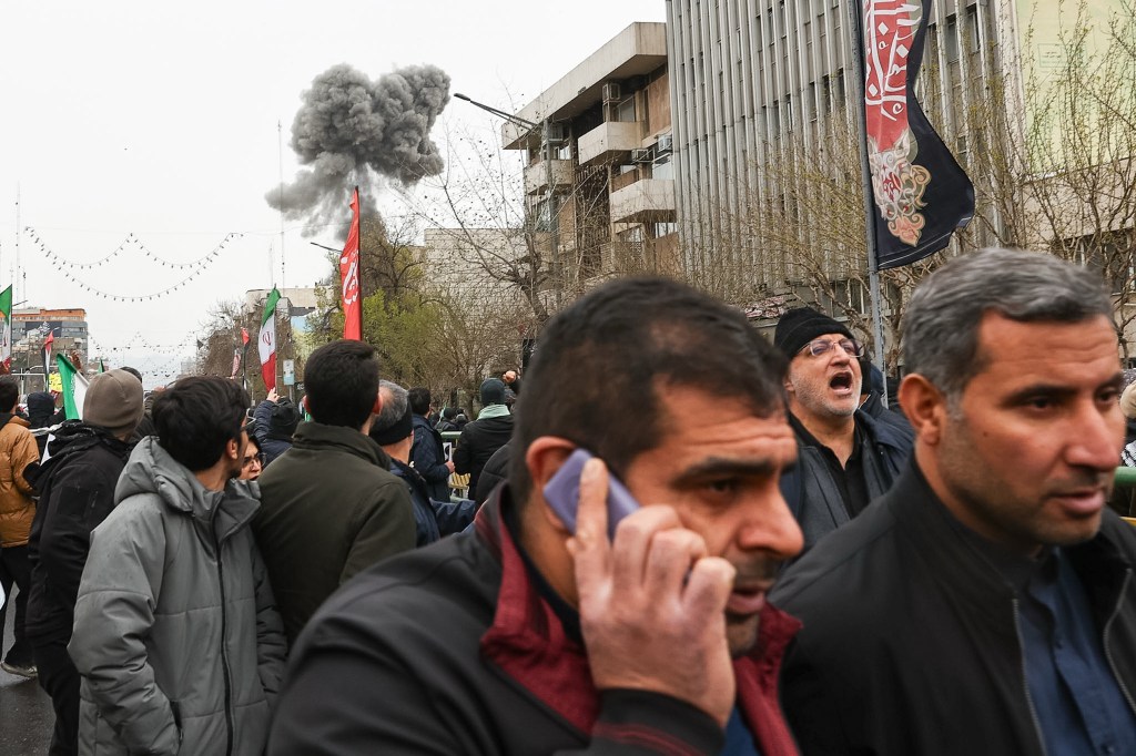 Blast rocks Tehran after Israel threatened to target area of rally