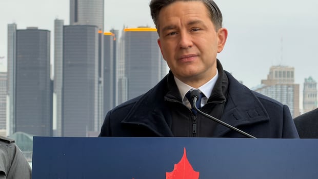 Poilievre set to unveil Conservative auto pact back in Canada's car capital Sunday