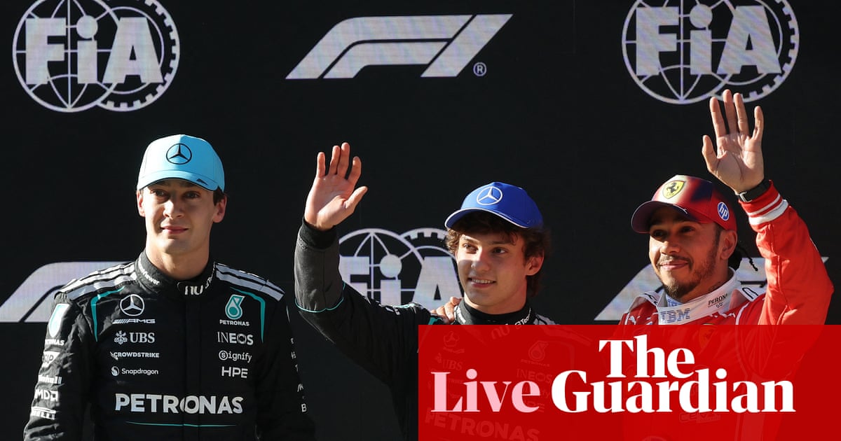 Formula One: Antonelli takes pole in Chinese GP qualifying ahead of Russell – as it happened | Formula One 2026