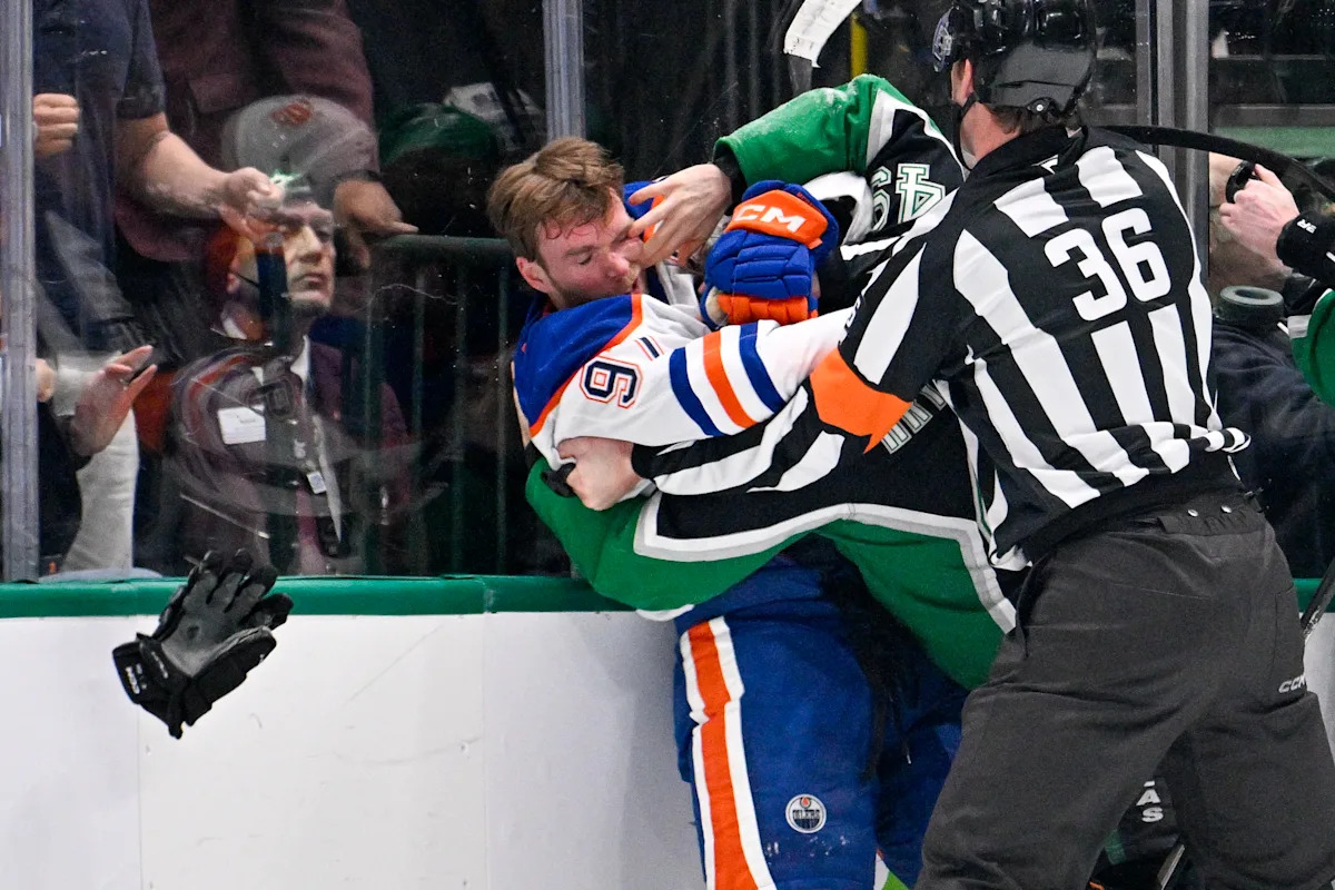 Connor McDavid stuns social media after throwing punches in fight vs. Stars: 'I respect the passion, the rage'