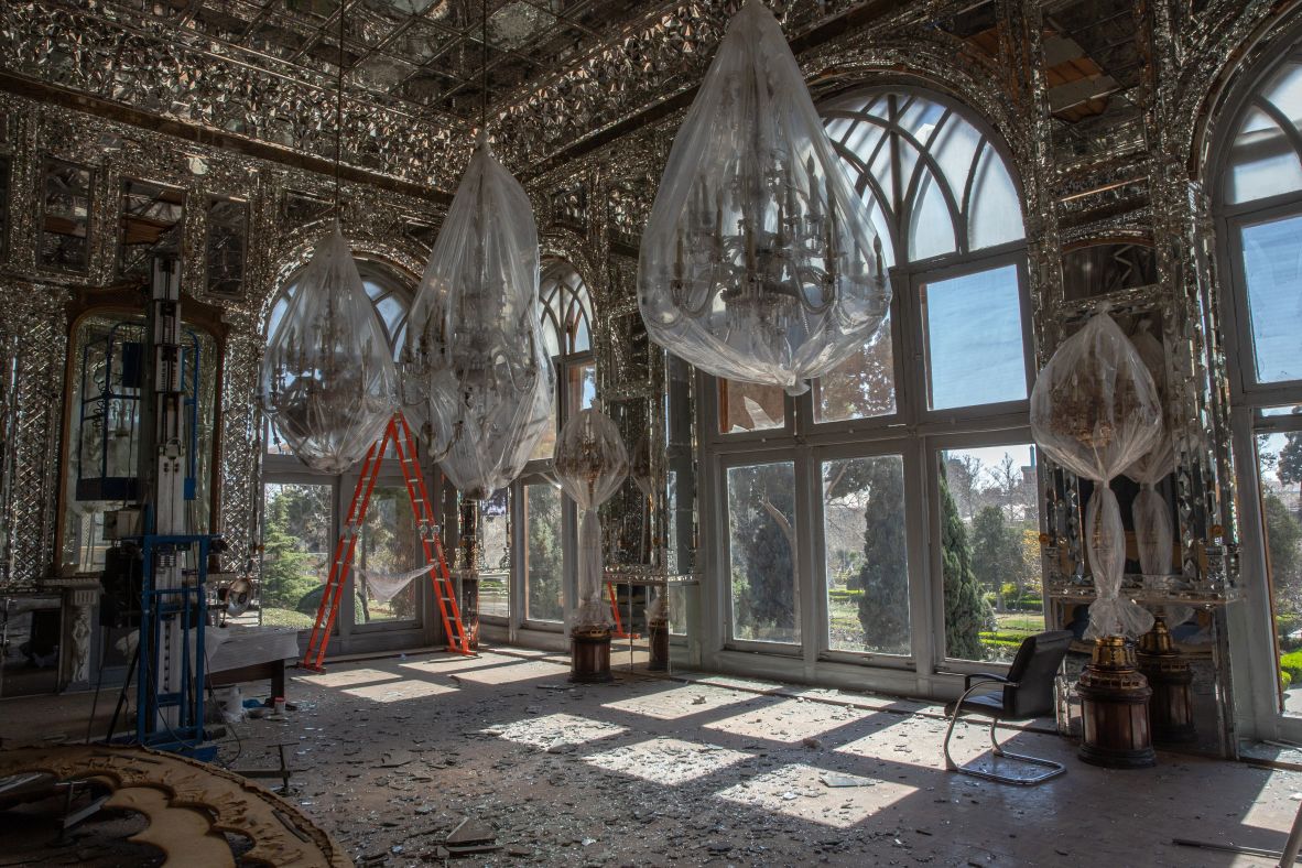 The Golestan Palace, a UNESCO World Heritage site, is seen <a href=