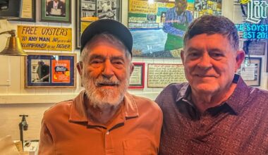 Father, 99, and son, 80, feast on free oysters after cashing in on decades-old restaurant promise