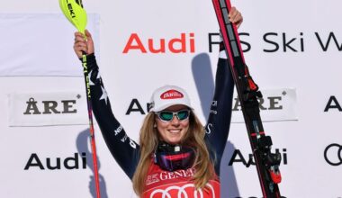 Mikaela Shiffrin wins record-tying 8th WC slalom of season