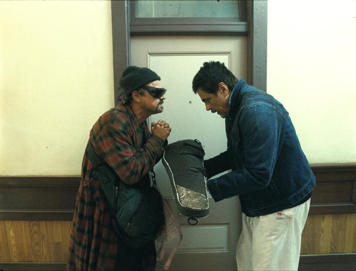 Leonardo DiCaprio and Benecio del Toro 