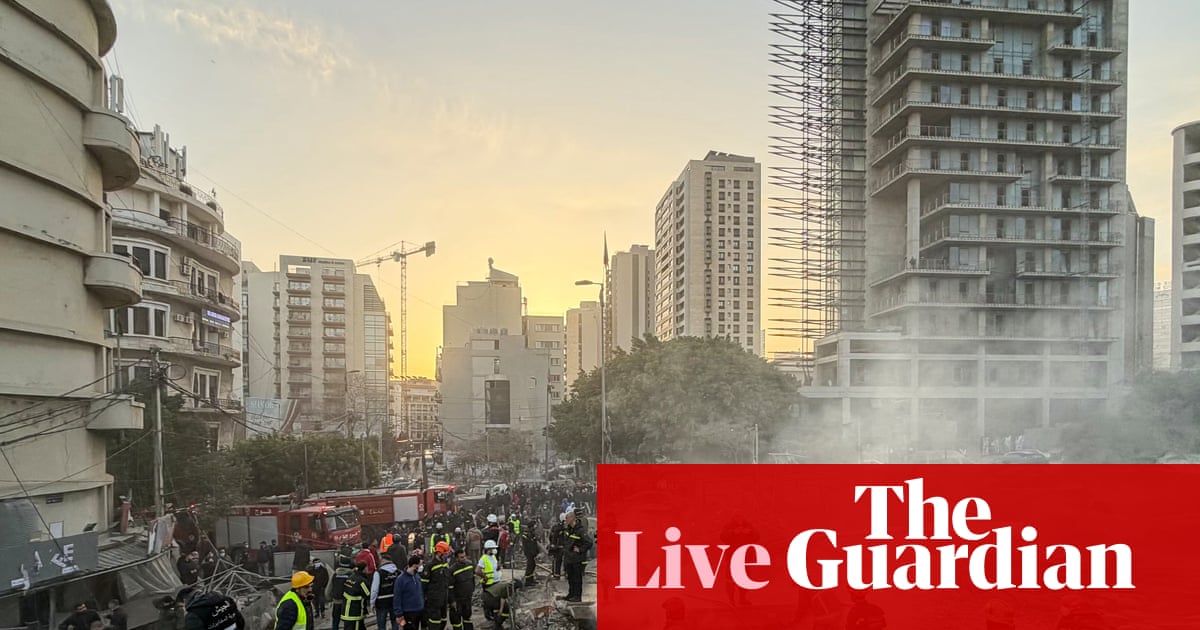 Middle East crisis live: Israel strikes central Beirut and claims to have killed Iran’s intelligence minister overnight | US-Israel war on Iran