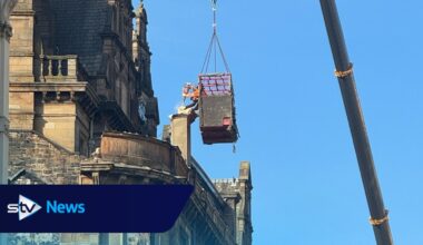 Demolition of Union Street building facade ravaged by fire in Glasgow city centre begins