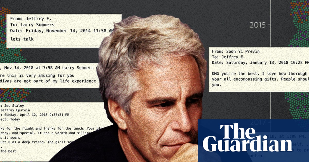 Jeffrey Epstein’s elite relationships visualised: the banker, the economist and the director | Jeffrey Epstein