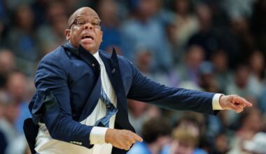 UNC's Hubert Davis defends decisions after latest early exit