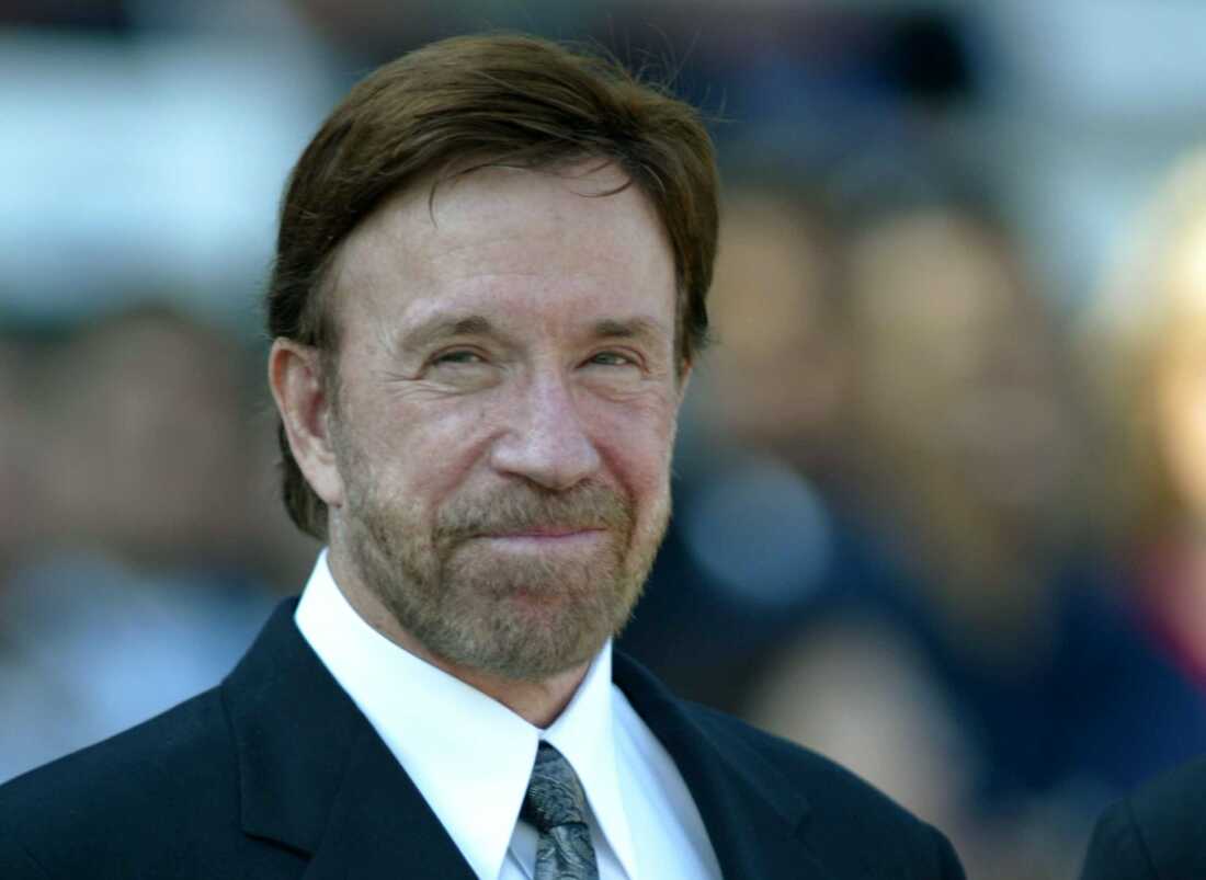 Norris karate chopped and kickboxed his way through more than a dozen action films in the 1980s, before leaping to TV in Walker, Texas Ranger. He's pictured above in California in October 2003.