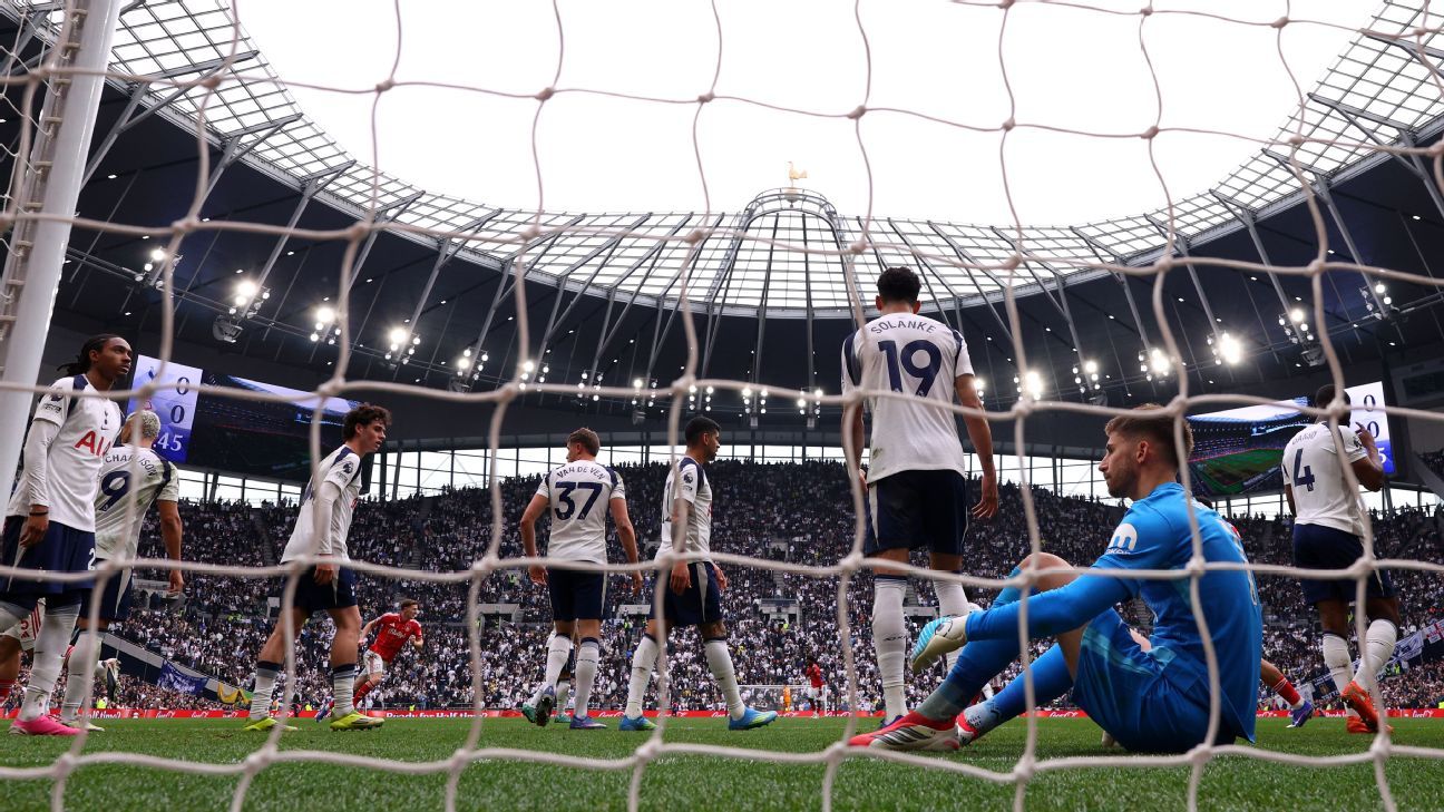 Tottenham hurtling toward relegation after limp loss to Forest
