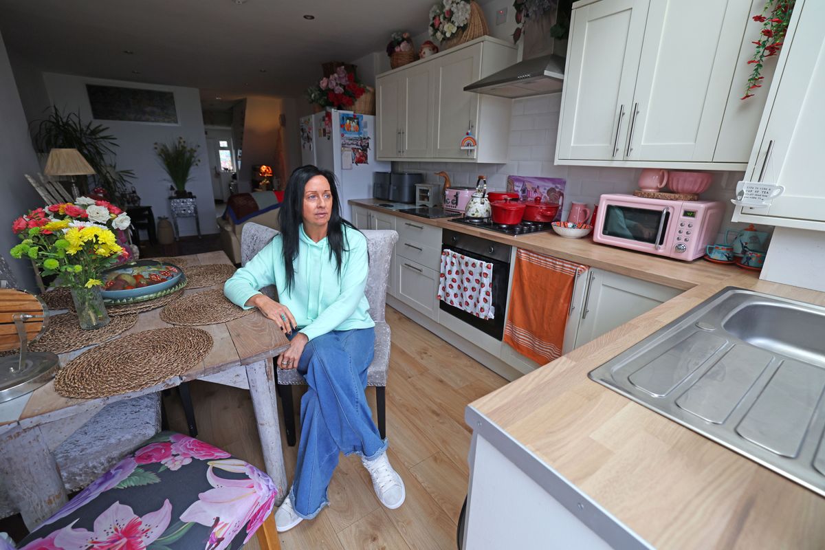 Suzie Cavadino at her house extension in Aughton. Photo by Colin Lane