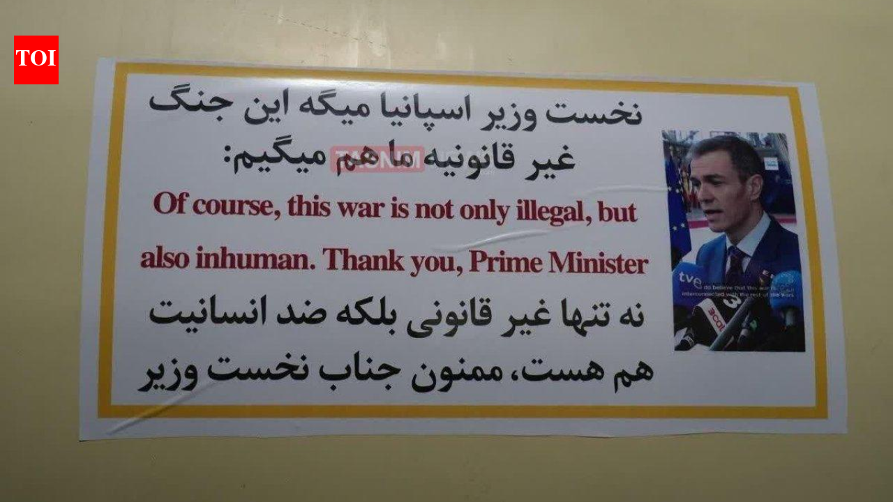 'Illegal, inhuman': Iran sticks Spanish PM's 'no war' message on missiles targeting Israel