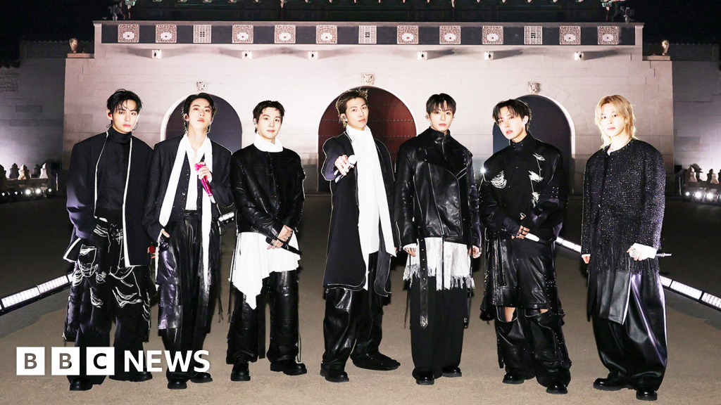 BTS agency shares drop after comeback show turnout falls short - BBC