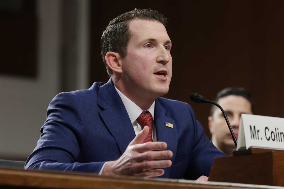 Colin McDonald speaks during his Senate Judiciary Committee nomination hearing on Feb. 25, 2026 in Washington, D.C.