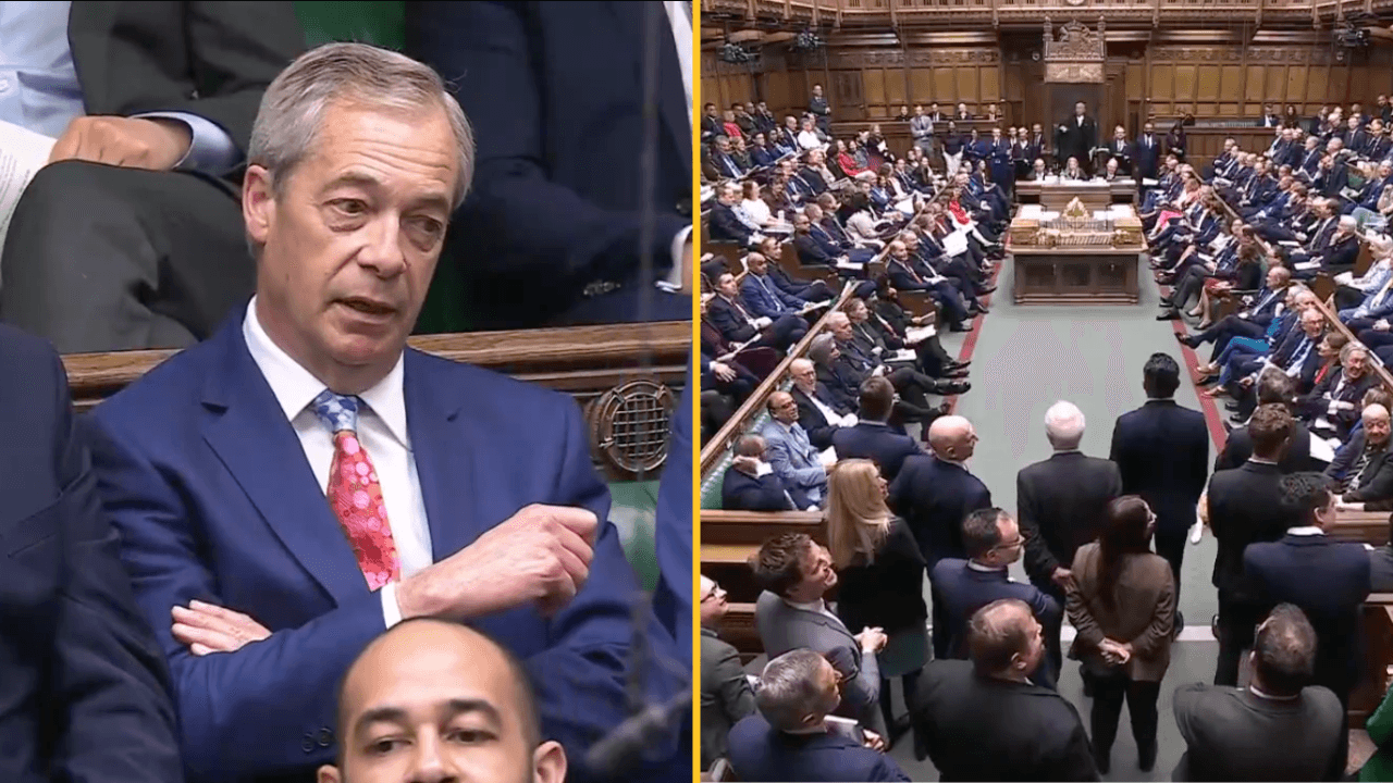 Nigel Farage and Reform MPs walk out of PMQs after Starmer slams party for ‘abandoning voters’