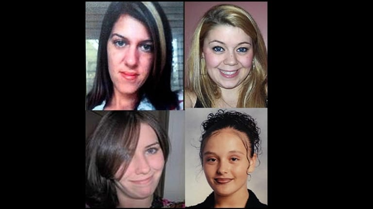 Gilgo victims, Clockwise from top: Amber Lynn Costello, Megan Waterman,...