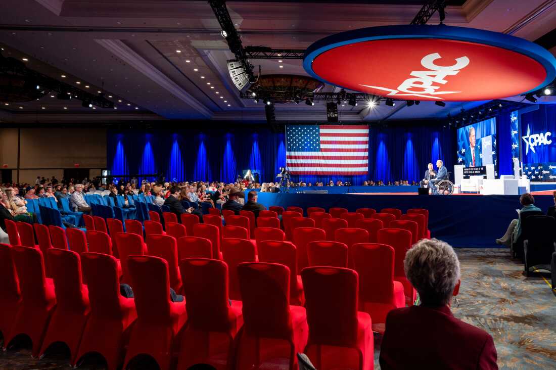 Gov. Greg Abbott speaks during a discussion Friday at the Conservative Political Action Conference, or CPAC, at the Gaylord Texan Resort and Conference Center on March 27, 2026 in Grapevine, Texas. The Conservative Political Action Conference (CPAC), established in 1974, is an annual gathering that brings together conservative organizations, activists, and global leaders to discuss current events and shape future political agendas. (Photo by Brandon Bell/Getty Images)