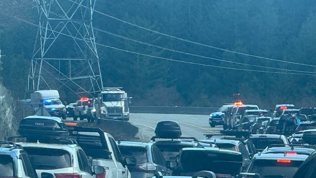 Highway 99 closed north of Squamish after crash, 3 people taken to hospital