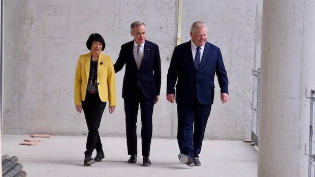 Ford, Carney, Chow to spend $3B on Waterfront East LRT in Toronto