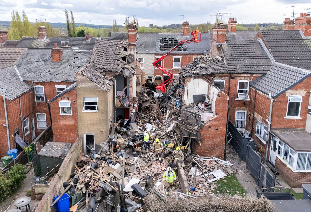 The extent of the explosion