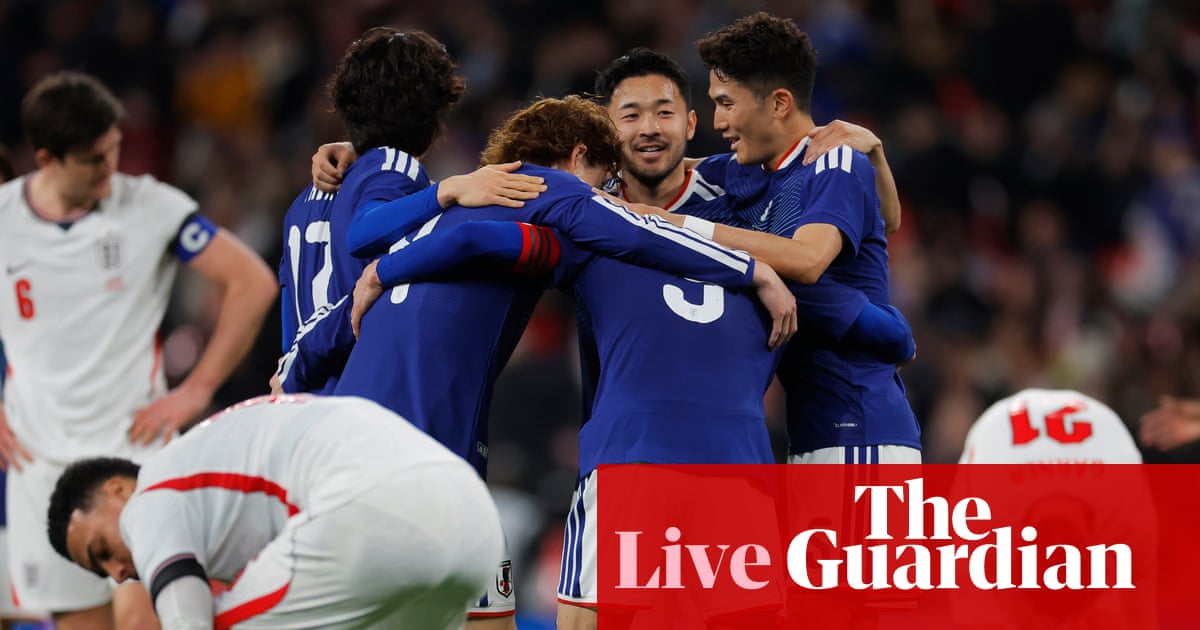 England 0-1 Japan: men’s international football friendly – as it happened | Friendlies