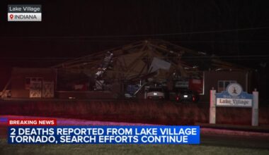 2 killed as at least 4 suspected tornadoes leave trail of damage in Kankakee Illinois, Lake Village Indiana, NWS says