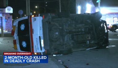 Infant dies after ambulance crash in Frankford section of the city