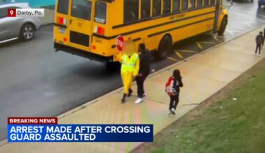 Arrest made after violent Pennsylvania crossing guard attack outside elementary school | Video